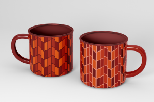 Дизайн паттерна (узора), представленный на носителях