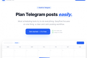 EasyPost - планировщик постов для Telegram (веб-сервис + админка)
