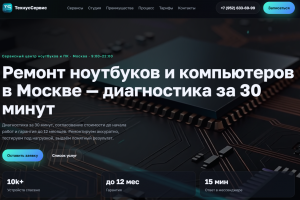 ТехнусСервис — лендинг сервисного центра компьютерной техники