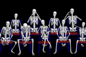 3Д моделирование и 3Д анимация театра скелетонов