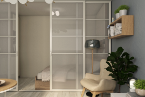 гостиная со спальней