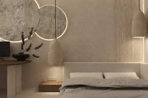 дизайн спальни ваби саби