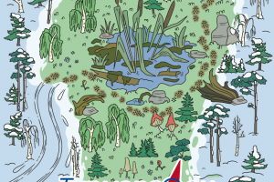 тур поход принт на бандану