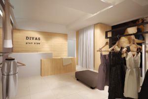 Дизайн интерьера магазина женской одежды плюс сайз