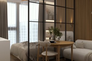 дизайн кухни гостиной в квартире студии