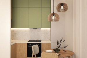 дизайн кухни гостиной в квартире студии