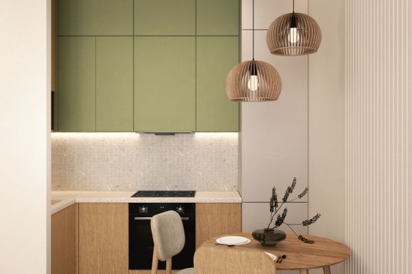 дизайн кухни гостиной в квартире студии