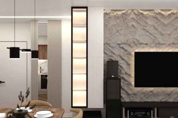 экспресс проект кухни гостиной