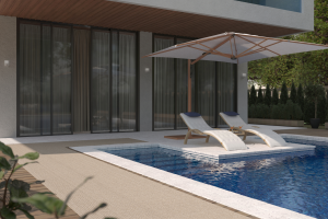 Визуализация бассейна с акцентом на антискользящее покрытие