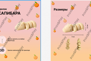Карточка для товара Брелок "Капибара"