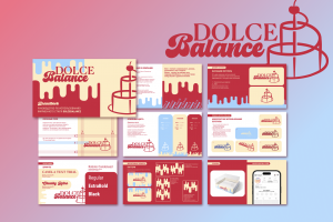 Фирменный стиль для онлайн-магазина тортов DolceBalance