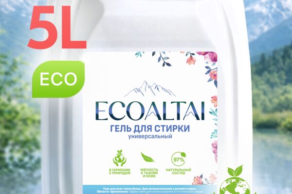 Инфографика гель для стирки 5 л ECOALTAI
