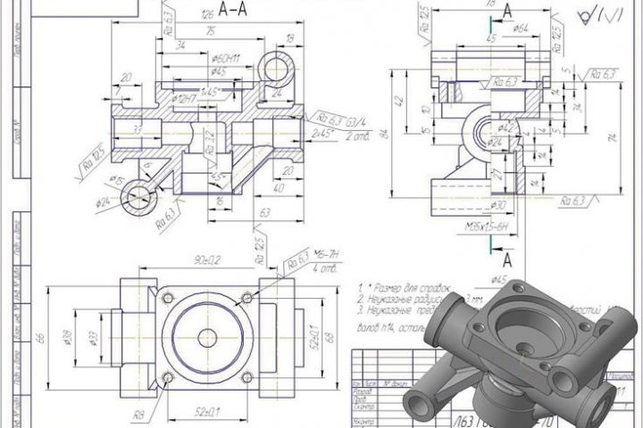 Перевод 3D-модели в рабочие чертежи: сборочные, деталировка, спецификация