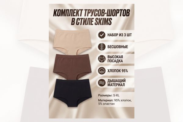 Карточка товара - Комплект трусов