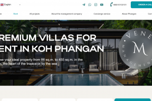 Сайт по аренде и продаже недвижимости  на острове Ко Панган