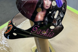 Аэрография на шлеме вратаря