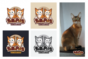 логотип для упаковки игрушек для кошек