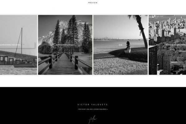 Сайт для музыканта Victor Yalovets