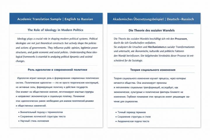 Перевод текста с Английского на Русский(и наоборот), с Немецкого на Русский.