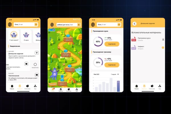 Мобильное EdTech-приложение для подготовки детей 4–6 лет к школе: геймифицированное обучение, персонализированные сценарии и AI-контроль внимания