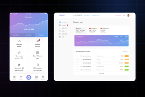 FinTech-платформа для цифровых платежей: электронный кошелёк, виртуальные карты, QR-платежи, инвойсинг и трансграничные переводы.