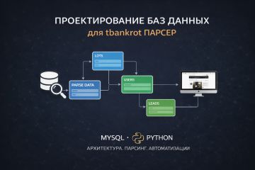 Проектирование базы и таблиц для tbankrot парсера