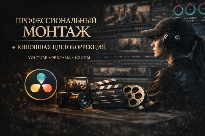 Профессиональный видеомонтаж и киношная цветокоррекция