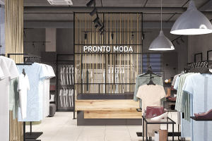 Дизайн проект магазина женской одежды Pronto