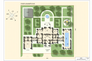 Разработка генерального плана участка строительства.