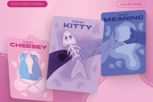 ДИЗАЙН ОТКРЫТОК КО ДНЮ ВСЕХ ВЛЮБЛЕННЫХ