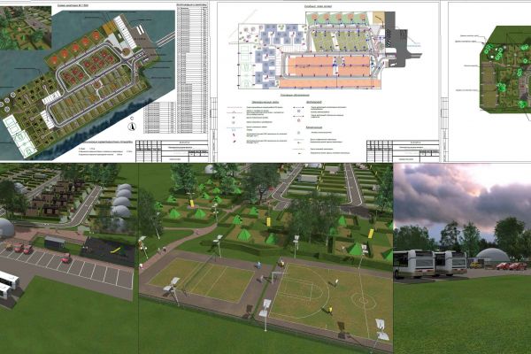 Планировочное решение типового Кемпинга МО 2016