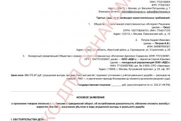 Иск о признании товаров легально введёнными в оборот и взыскании убытков с производителя