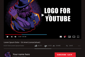 Маскот-логотип для YouTube