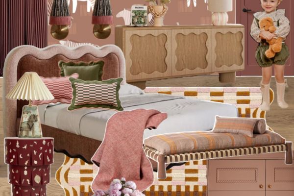 Эскиз комнаты для девочки