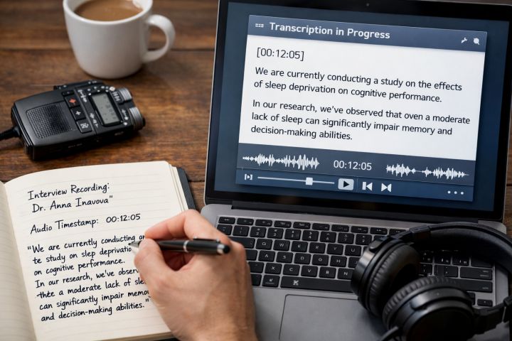 Транскрибирование звука в текст