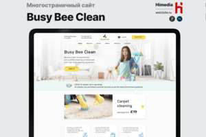 Сайт клининговой службы Busy Bee Clean | Дизайн, разработка и SEO