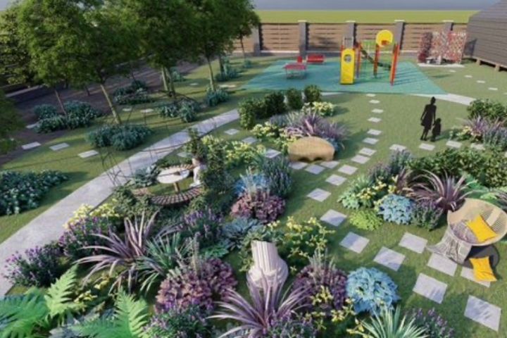 ландшафтный дизайн: визуализация и рабочие чертежи