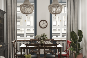 Проект квартиры в ретро стиле на Невском проспекте.