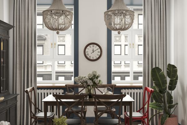 Проект квартиры в ретро стиле на Невском проспекте.