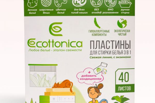 Разработка карточек товара для листов для стирки белья