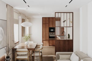 Проект дизайна интерьера квартиры 65 м2