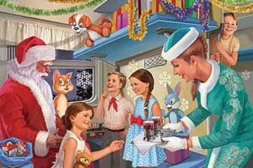 иллюстрация для Новогодней упаковки