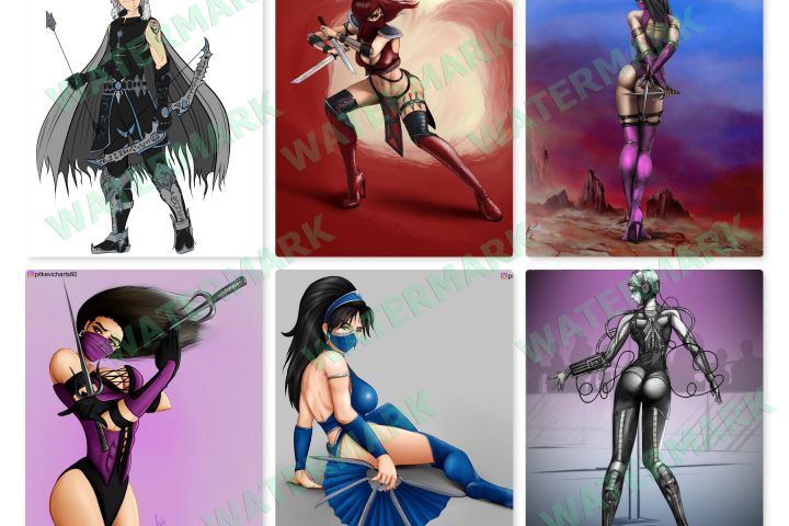 Портрет иллюстрации в двух стилях Digital Art или Oil style - 5675031