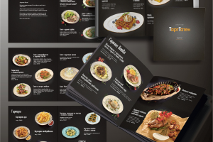 Верстка меню для ресторана "ТарТатен"