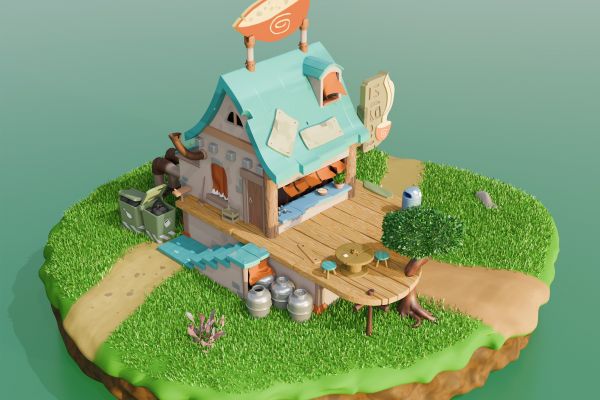 Мини-кафе на острове