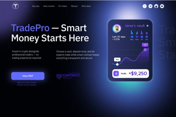 TradePro — Web3 инвестиционная платформа с управлением через смарт-контракты