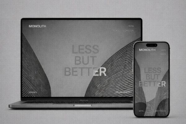 Веб-дизайн и frontend-разработка сайта архитектурного бюро в стиле Digital Brutalism (Architecture / Minimalism UI)