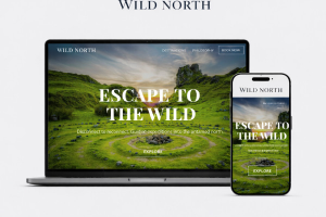 Веб-дизайн и frontend-разработка сайта экспедиций в стиле Nature / Atmospheric (Travel / Booking UI)