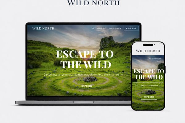 Веб-дизайн и frontend-разработка сайта экспедиций в стиле Nature / Atmospheric (Travel / Booking UI)