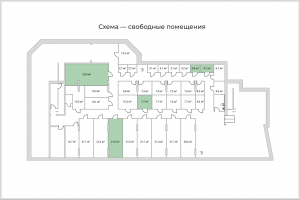 Схема бронирования складских помещений, вектор